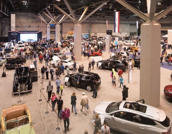 Auto show floor